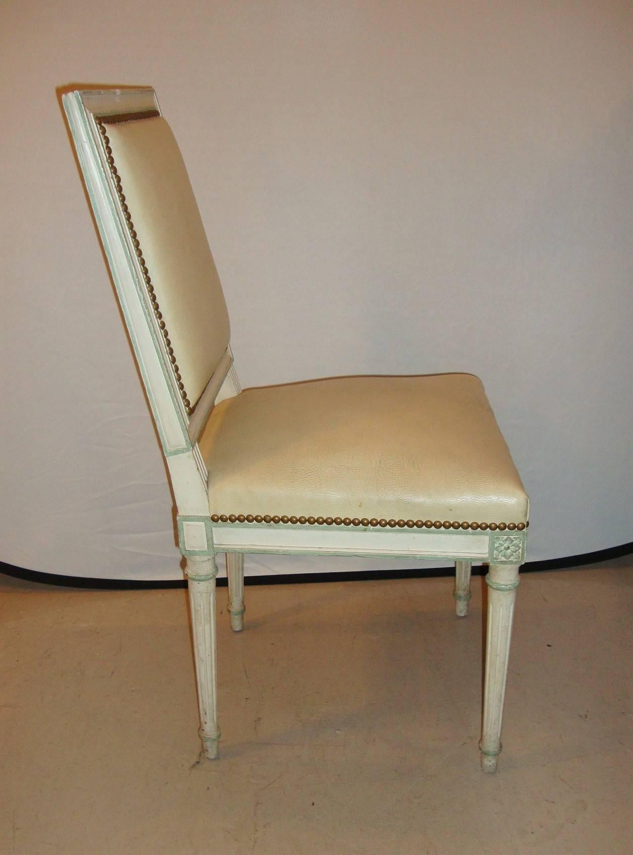 Hollywood Regency Maison Jansen Paint Decorated Side Chair