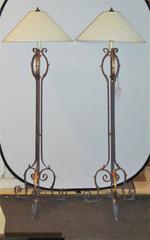 Pair of Wrought Iron Lamps