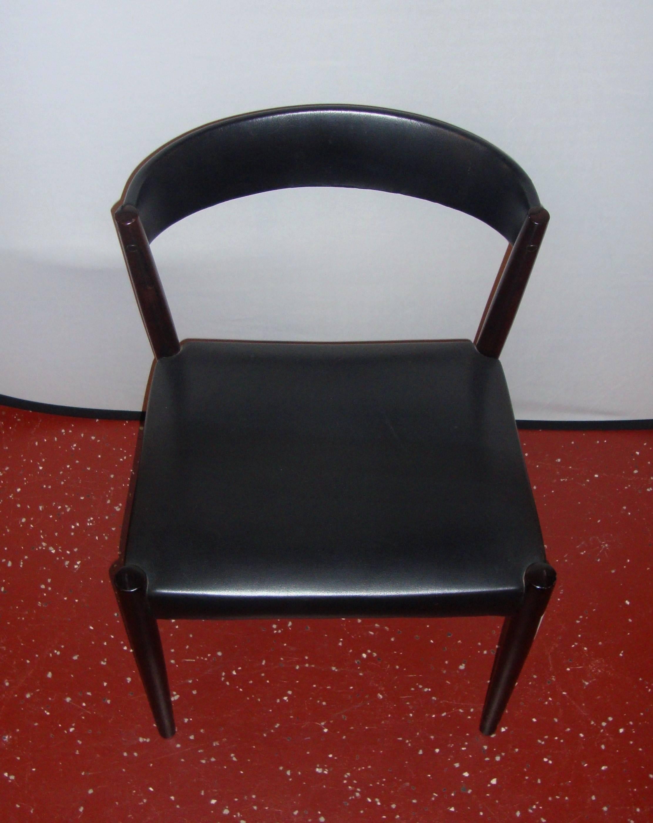 Pair of Custom Quality Danish Mid-Century Modern Side Chairs 1
