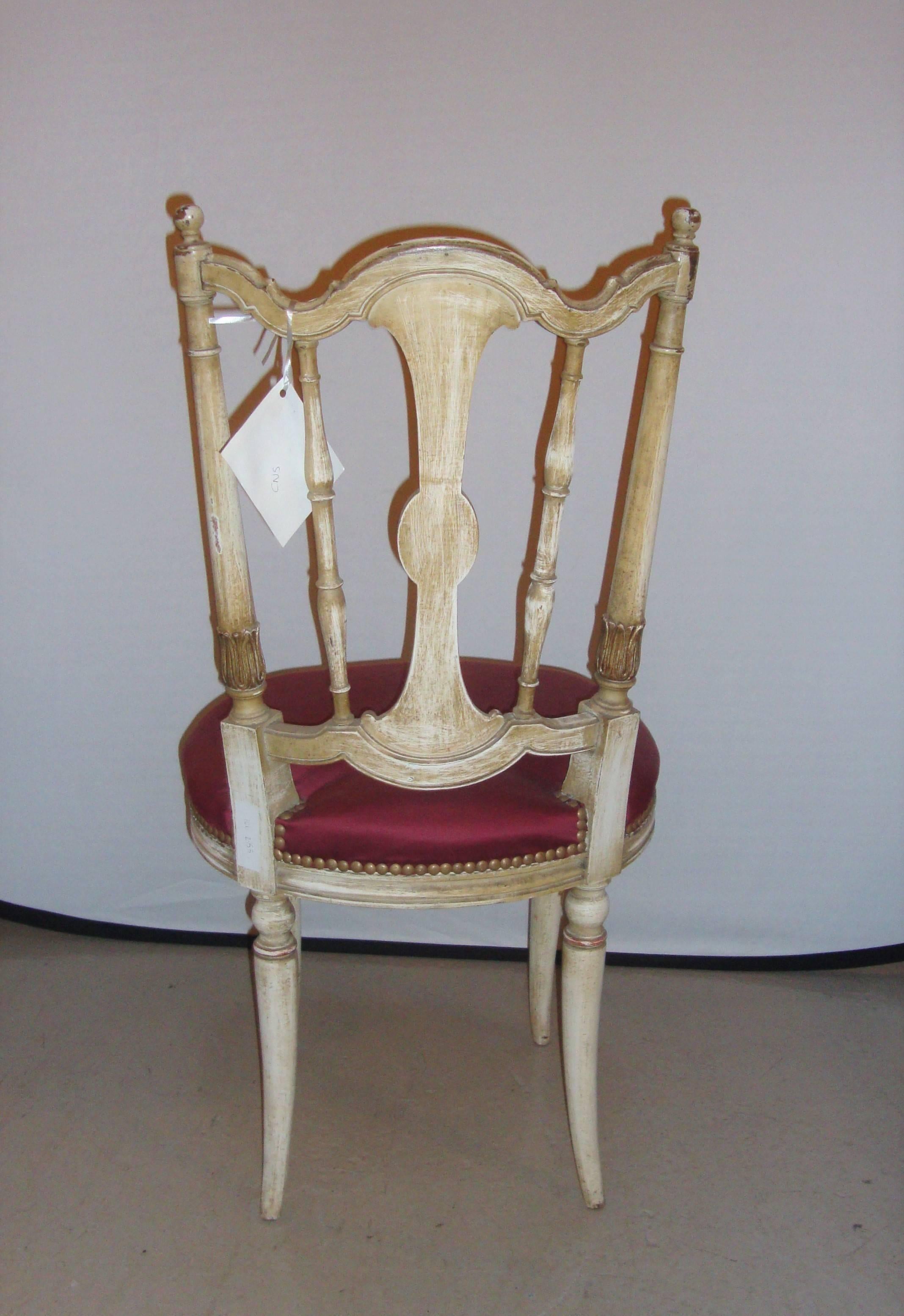 Distress Painted Lady’s Side or Desk Chair 2