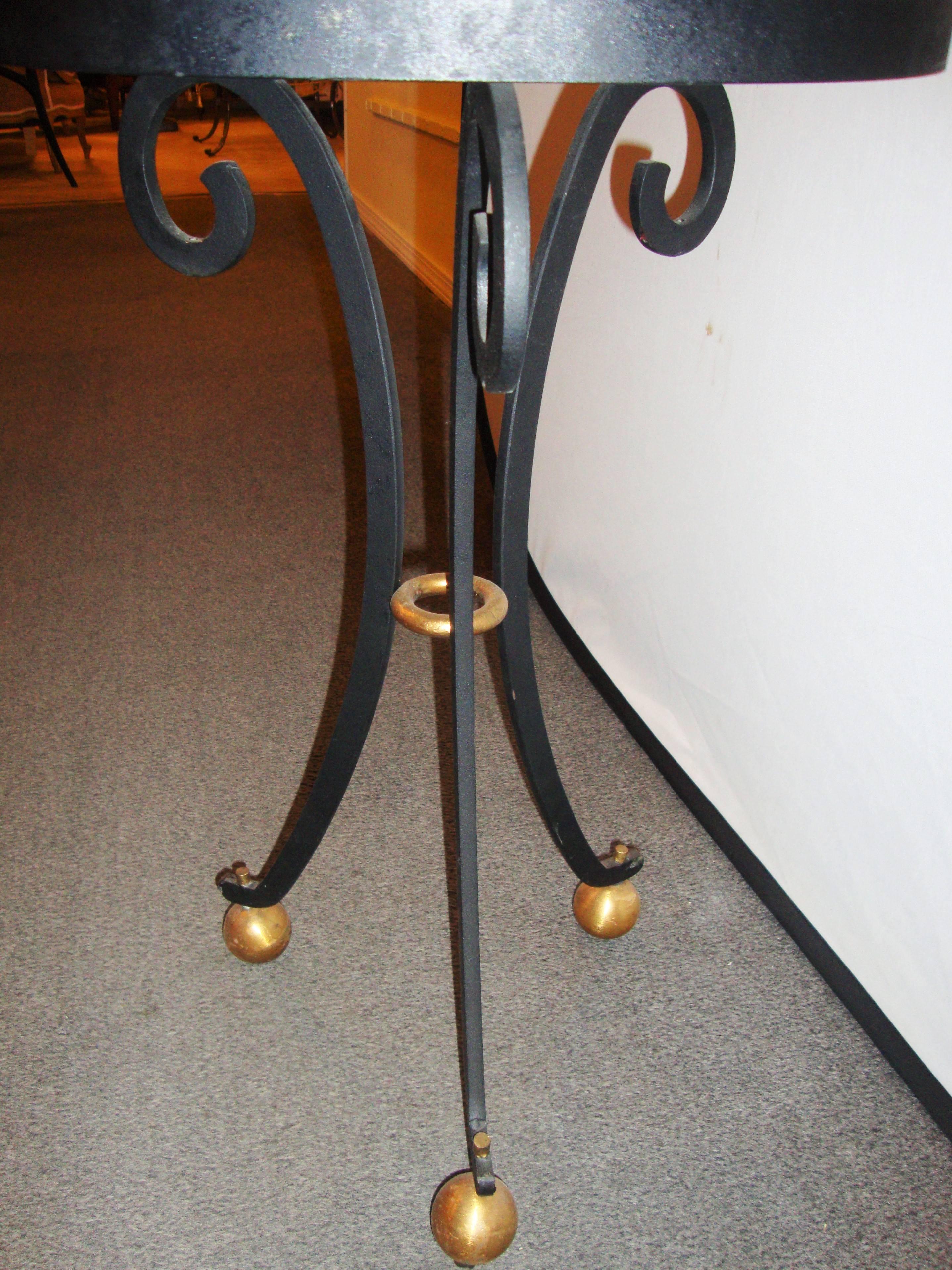 Pair of Directoire Style Mid-Century Modern End Tables In Good Condition In Stamford, CT