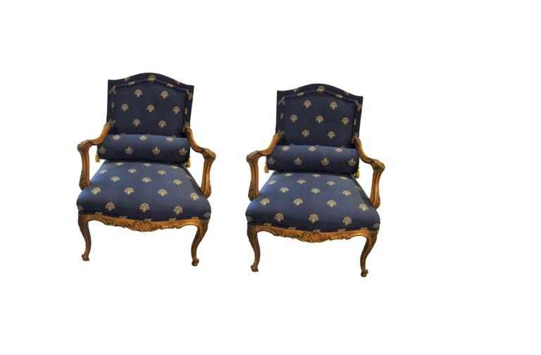 Pair of Colonial Style Spanish Armchairs at 1stdibs