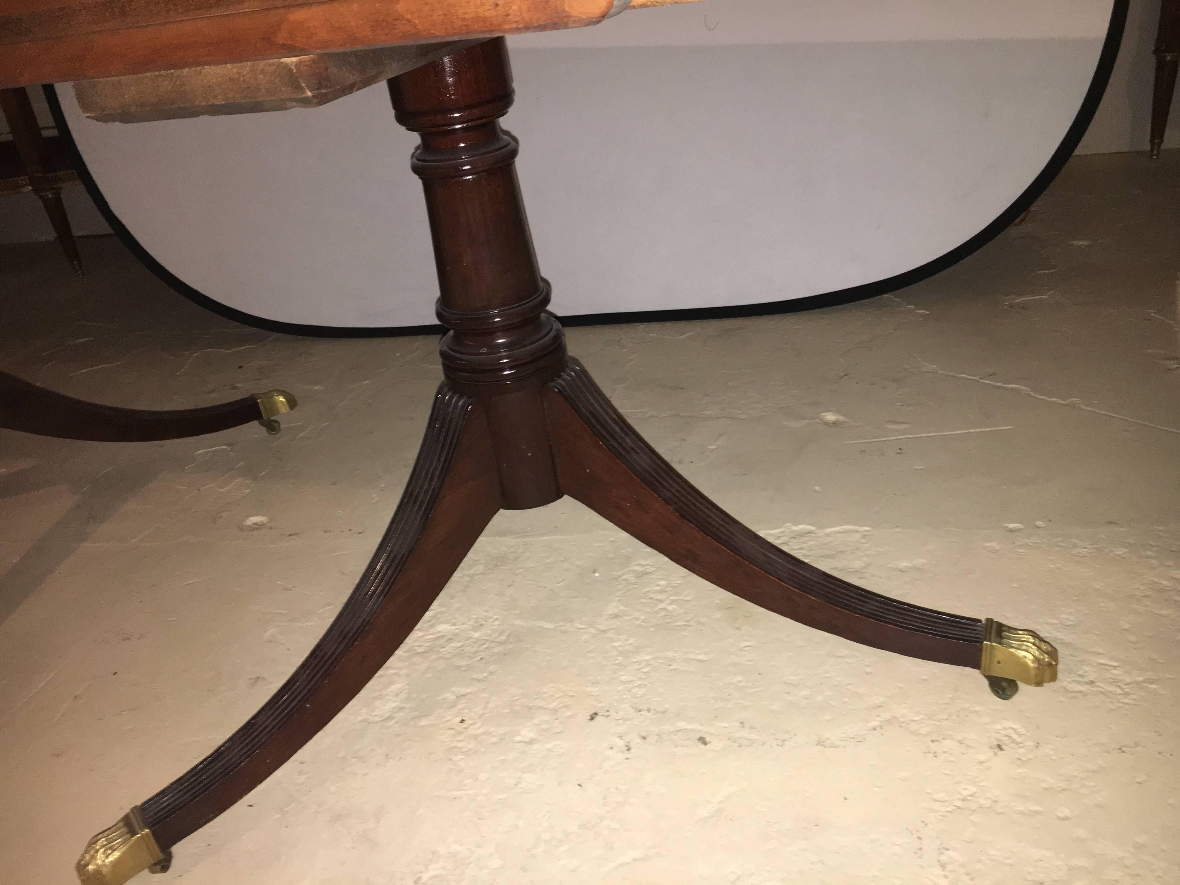 Monumental English, Georgian Style Dining Table 16 Feet Long.  In Good Condition In Stamford, CT