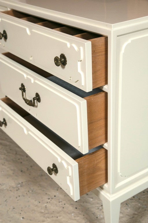 American Tommi Parzinger Originals Triple Dresser Cabinet with Lighted Top