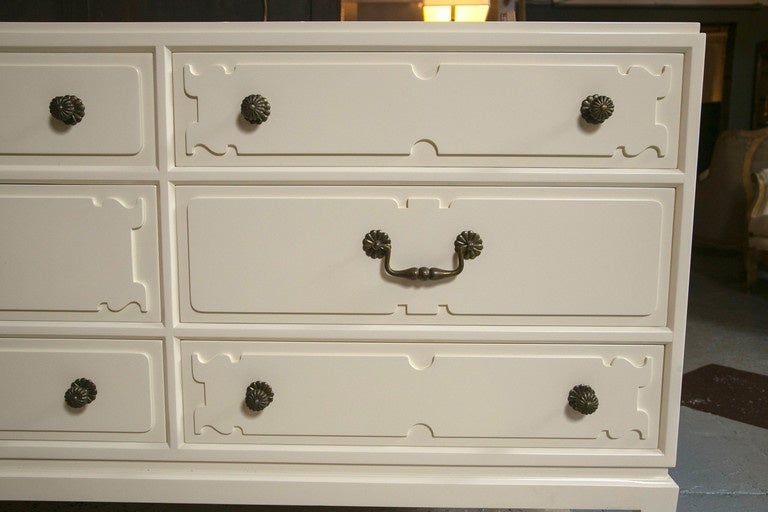Tommi Parzinger Originals Triple Dresser Cabinet with Lighted Top 1