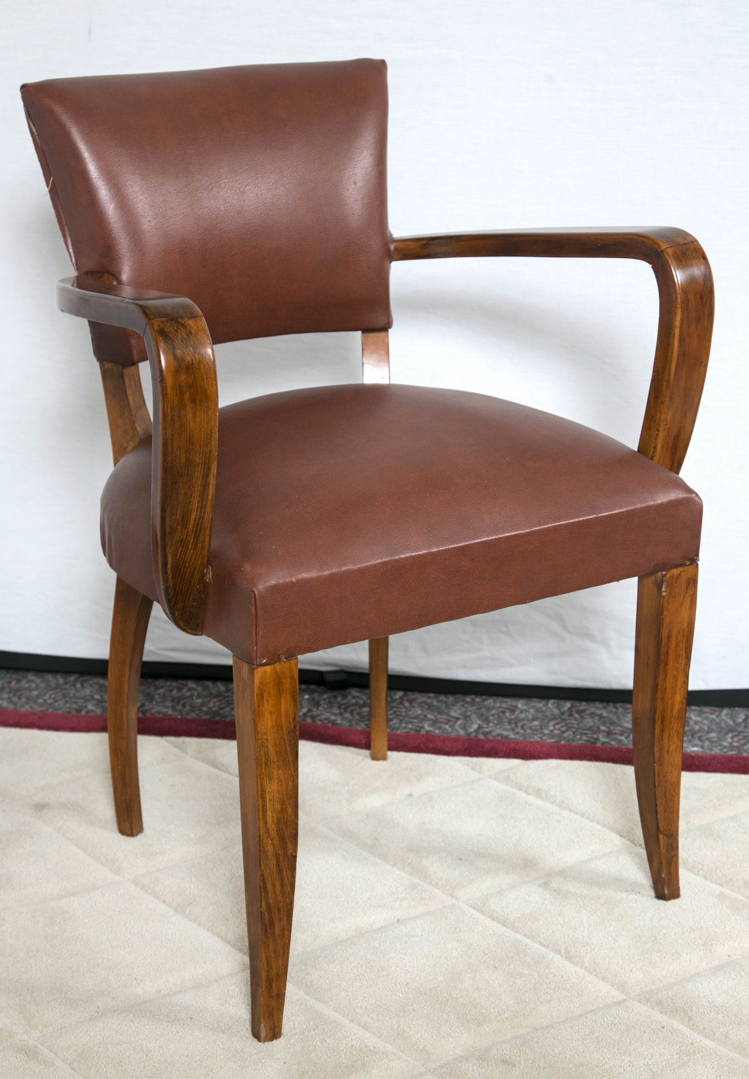Set of Four Mid-Century Modern Rosewood Armchairs