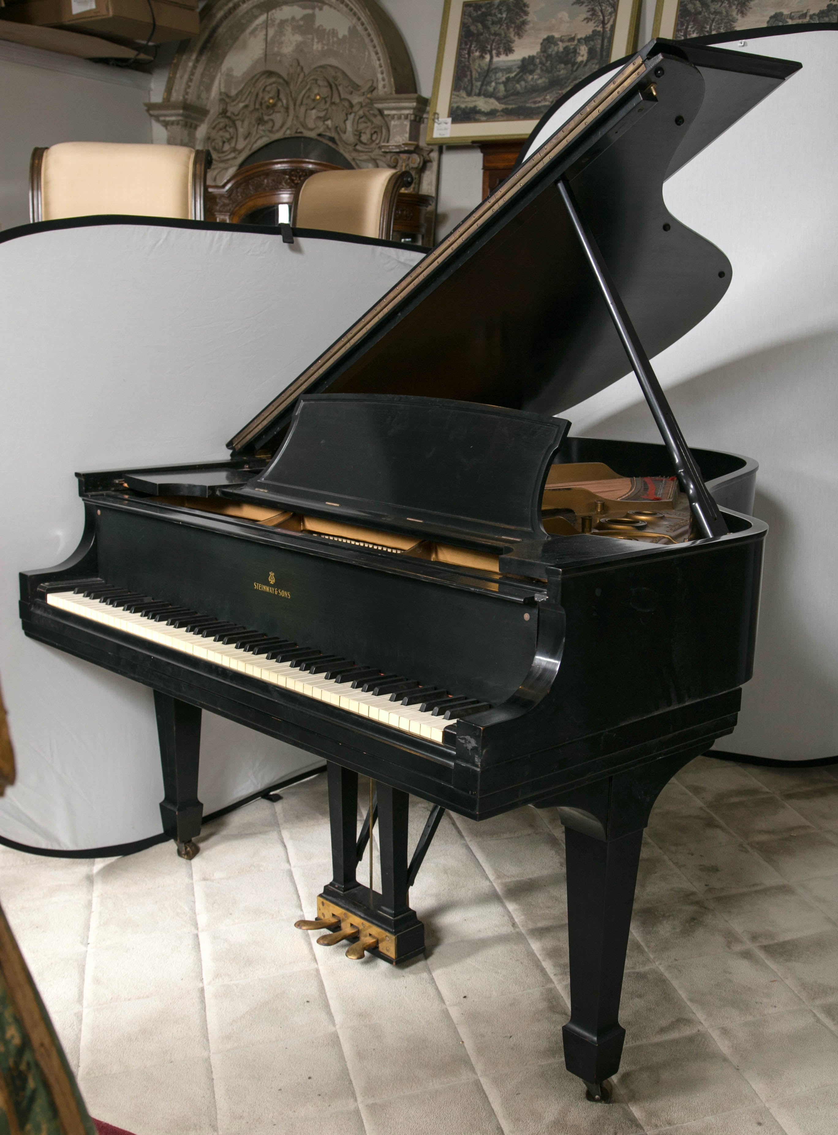 Steinway Baby Grand Ebonized Piano Model L 1932