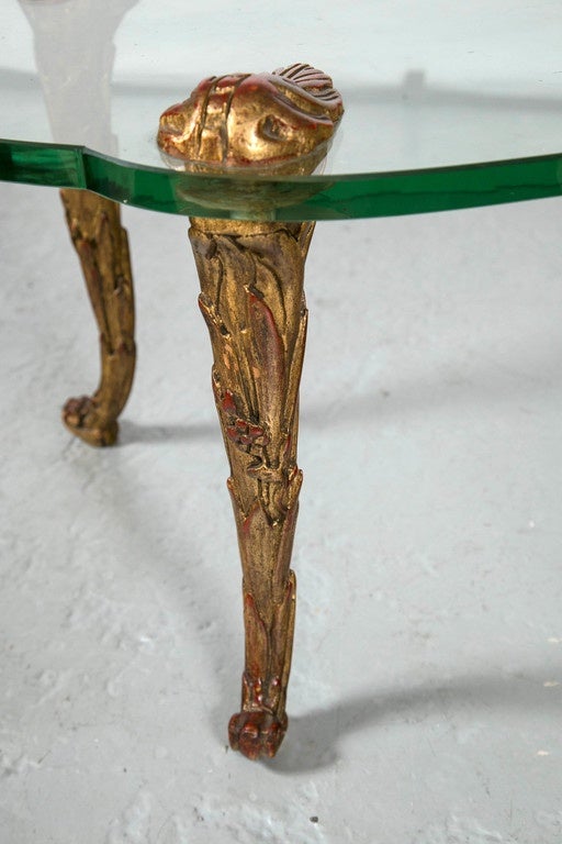 Unknown Bagues Style Glass Top Coffee Table