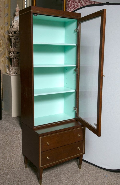 E J Victor Curio Calypso Two Piece Bookcase Showcase All