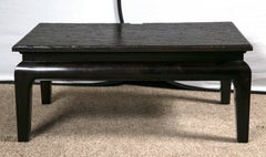 E J Victor for Jack Phillips William Beech Ebony Wood Coffee Or Cocktail Table