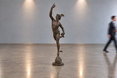 French Artist, Life-Size Statue of Hermes, Bronze, France, 18th Century