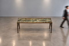 Philip & Kelvin LaVerne, Large Spring Festival Console Table, Bronze, USA, 1960s