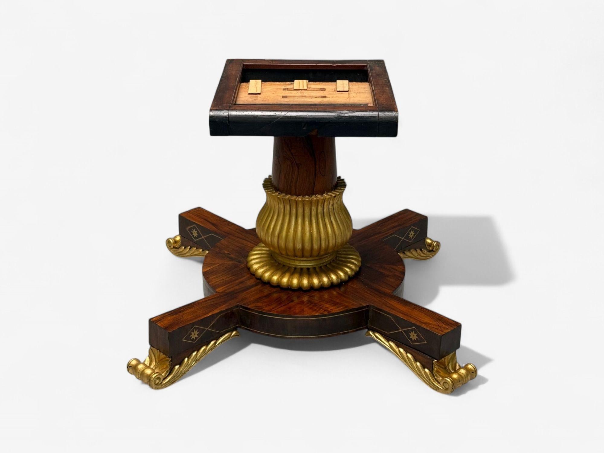 Russian Neoclassical, Rosewood, Brass Inlay, Monumental Center Table, 19th c. For Sale 10