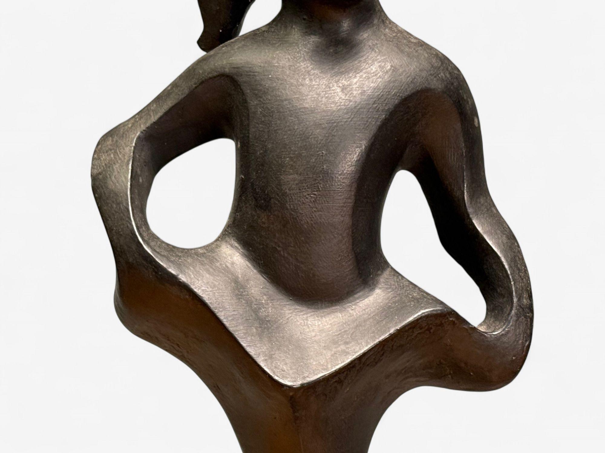 Rima, Moderna de mediados de siglo, Bronce, Lámparas de mesa escultóricas, EE.UU., Años 60 Estadounidense en venta