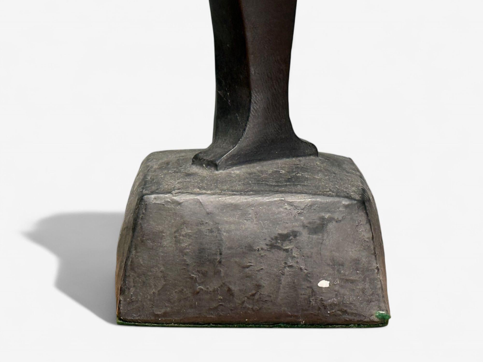 Rima, Moderna de mediados de siglo, Bronce, Lámparas de mesa escultóricas, EE.UU., Años 60 en venta 5