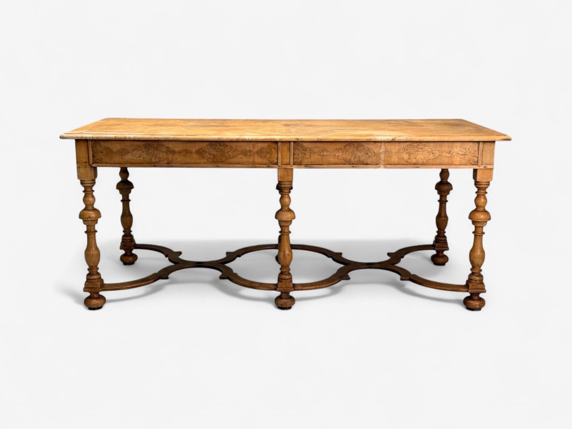 Gustavian, Bleached Wood, Barley Twist Table, Europe, 18th/19th c. For Sale 8