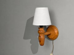 Swedish Modern, Wall Sconce, Pine, Sweden, 1960s