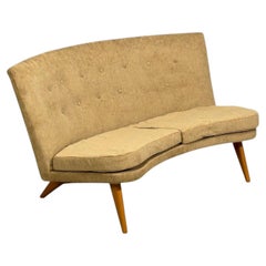 Carl Gustaf Hiort af Ornäs, Sofa, Fabric, Lacquered Wood, Finland, 1940s