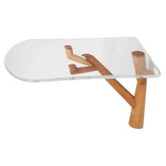Mattia Bonetti, Contemporary, Rare Console or Table, Oak, Plexiglass, France, 20