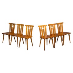 Göran Malmvall, Seis sillas de comedor, pino, Suecia, década de los 70