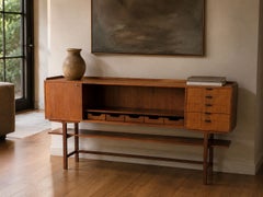 Axel Bäck attr., Monumental Sideboard, Teak, Rosewood, Sweden, 1950s
