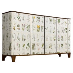 Swedish Modern, Monumental Nordens Flora Cabinet, Mahogany, Sweden, 1940s