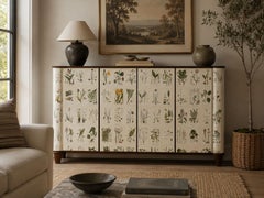 Swedish Modern, Monumental Nordens Flora Cabinet, Mahogany, Sweden, 1940s