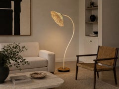 Swedish Modern, Organic Floor Lamp, Cord, Wood, Sweden, 1930s