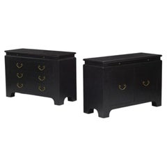 Harrison Van-Horn, «Commodes», madera lacada, latón, EE. UU., década de 1980