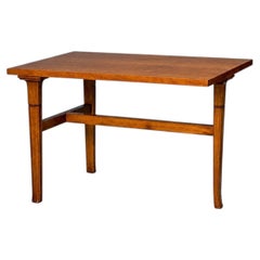 T.H. Robsjohn-Gibbings, Rare Trapeza End Table, Walnut, Greece, 1960s