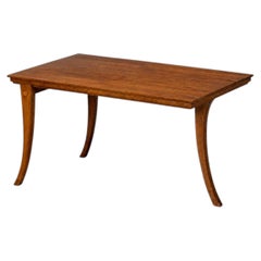 T.H. Robsjohn-Gibbings, Rare Trapeza End Table, Walnut, Greece, 1960s