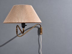 Danish Modern, Articulating Wall Light or Sconce, Patinated Brass, Denmark 1950s