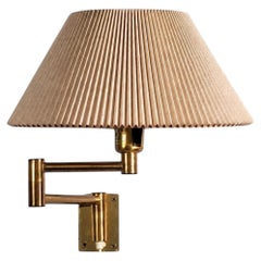 Fagerhults Belysning AB, Articulating Wall Light, Brass, Sweden, 1960s