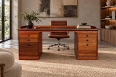Andreas Hansen, Moderno danese, Scrivania per due, Teak, Danimarca, anni '60