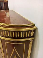 Pair of Russian Neoclassical Demilune Commodes / Consoles in the Style of Jansen