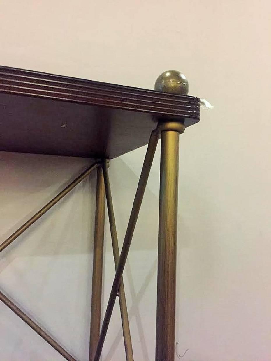  Regency Style Brass and Wooden Stands, Étagères or Book Shelves 3
