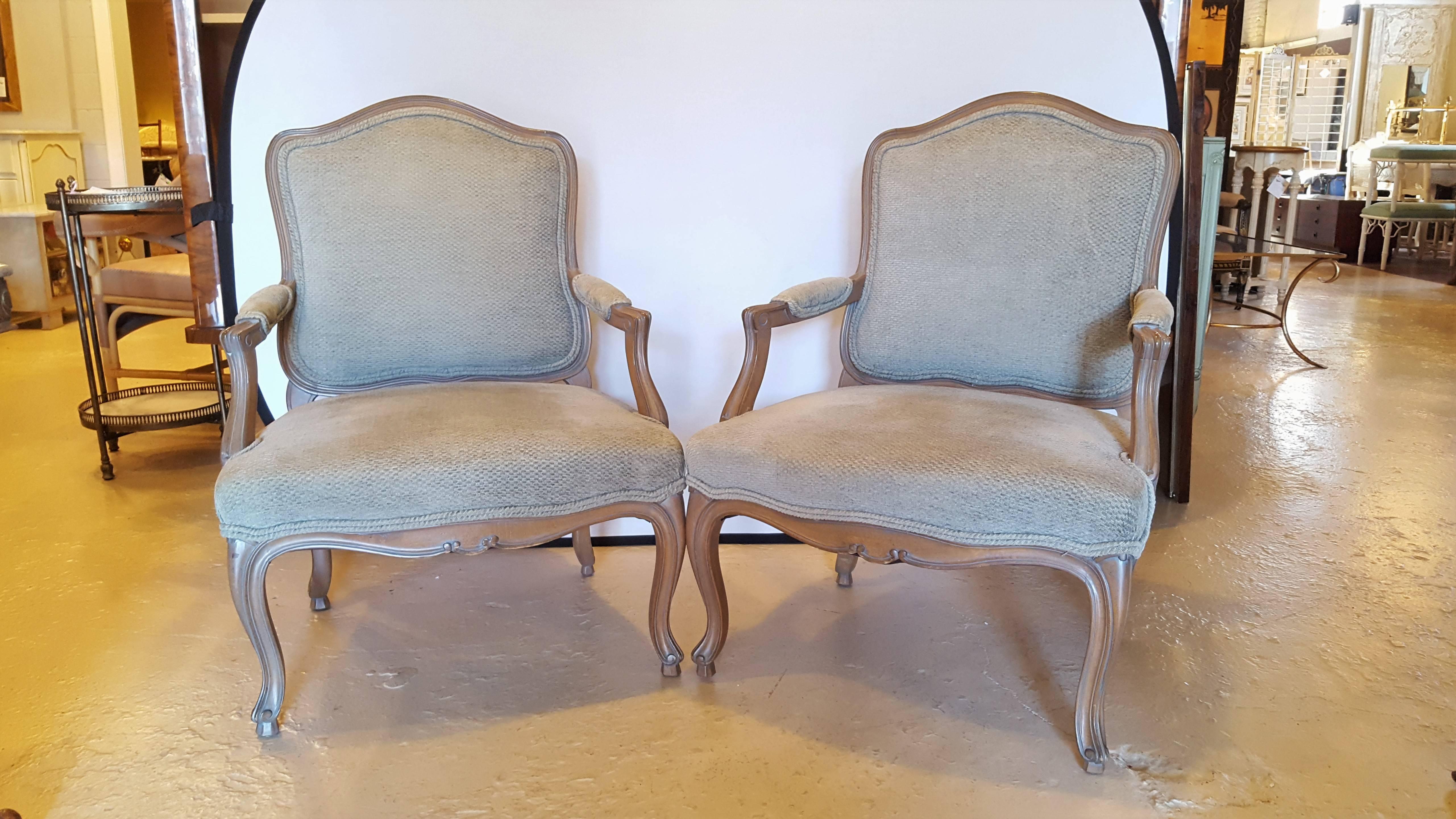 A fine set of four Beechwood Fauteuils. Beautifully carved, in a Louis XV style. Would look great in any room or office.

Measures: Seat height - 18.5 inches.

One is $1,000 NET.