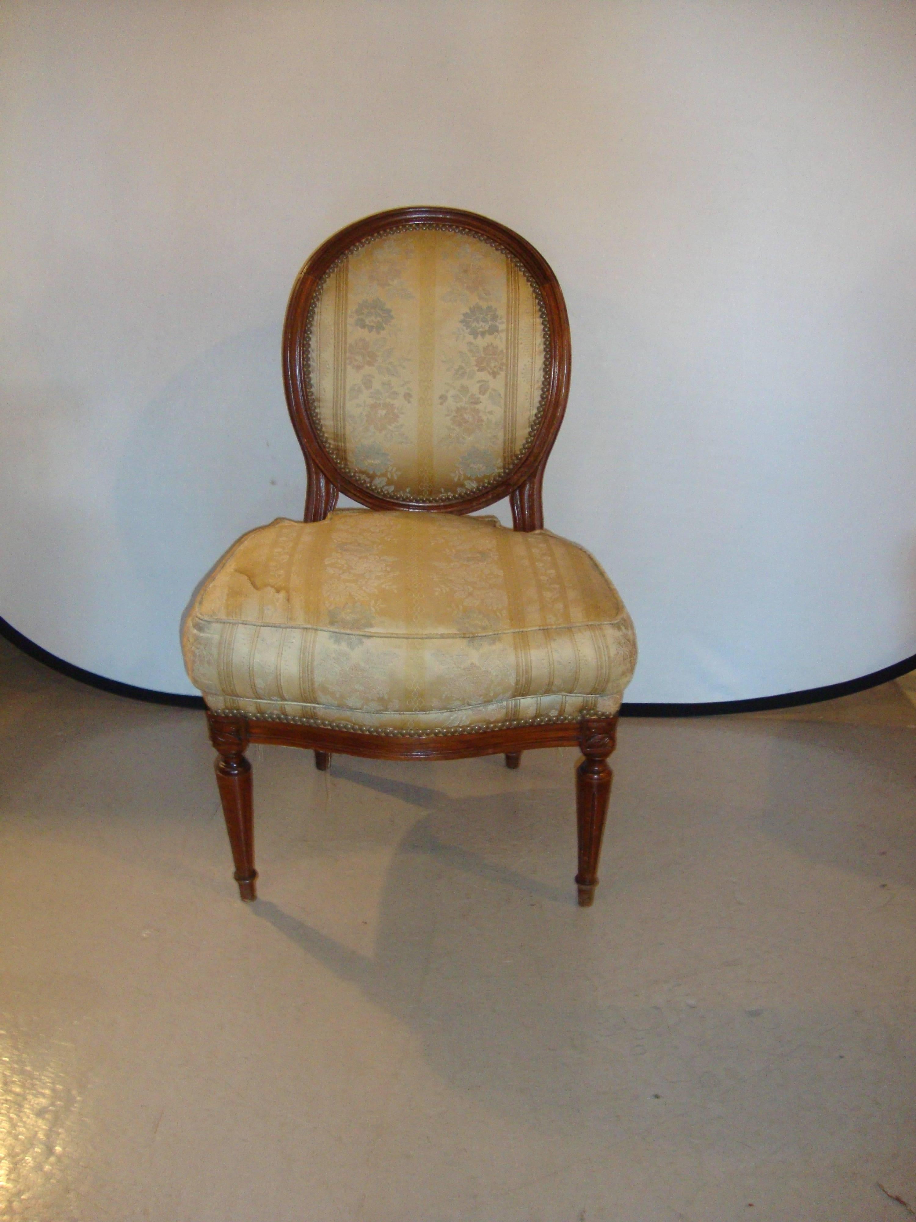 20th Century Pair of Jansen Louis XVI Boudoir Chairs