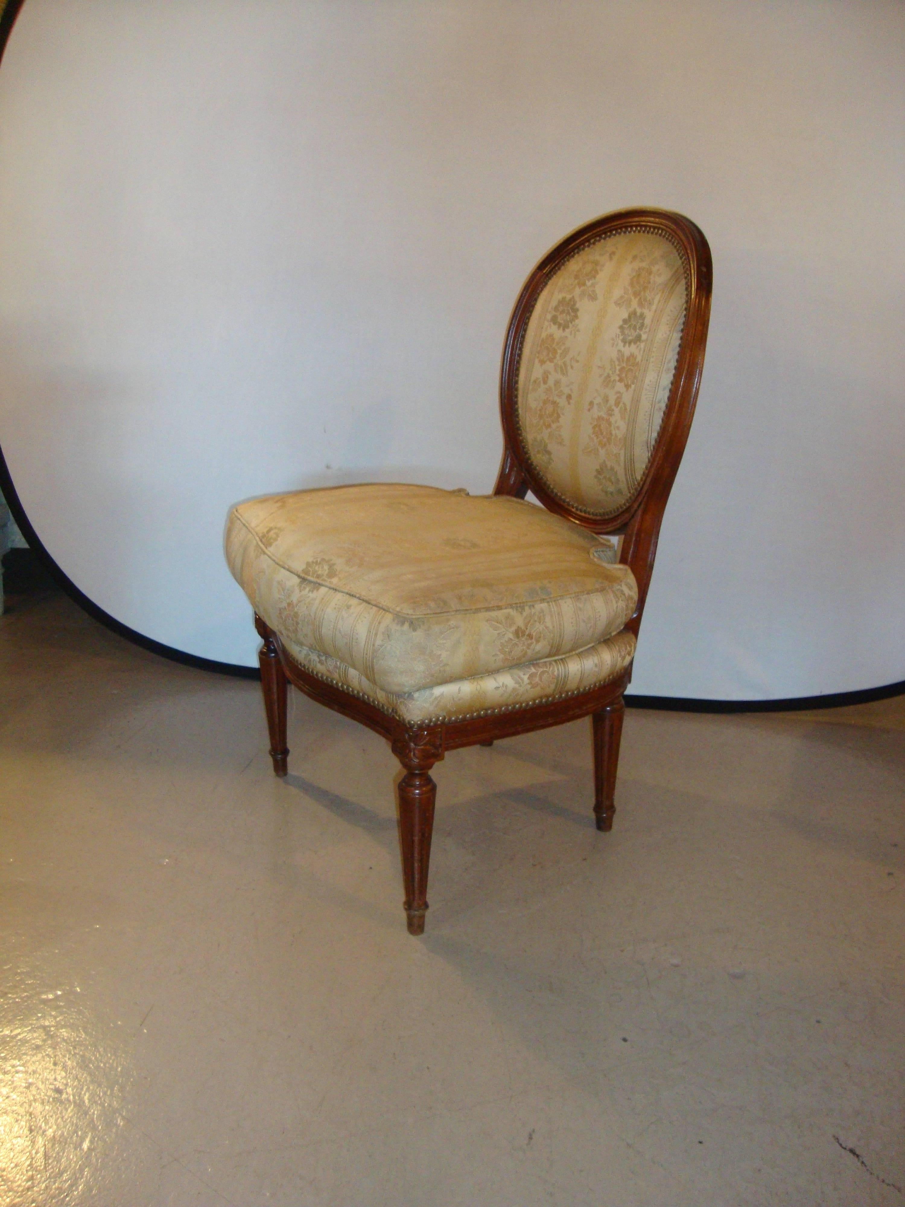 Pair of Jansen Louis XVI Boudoir Chairs 1