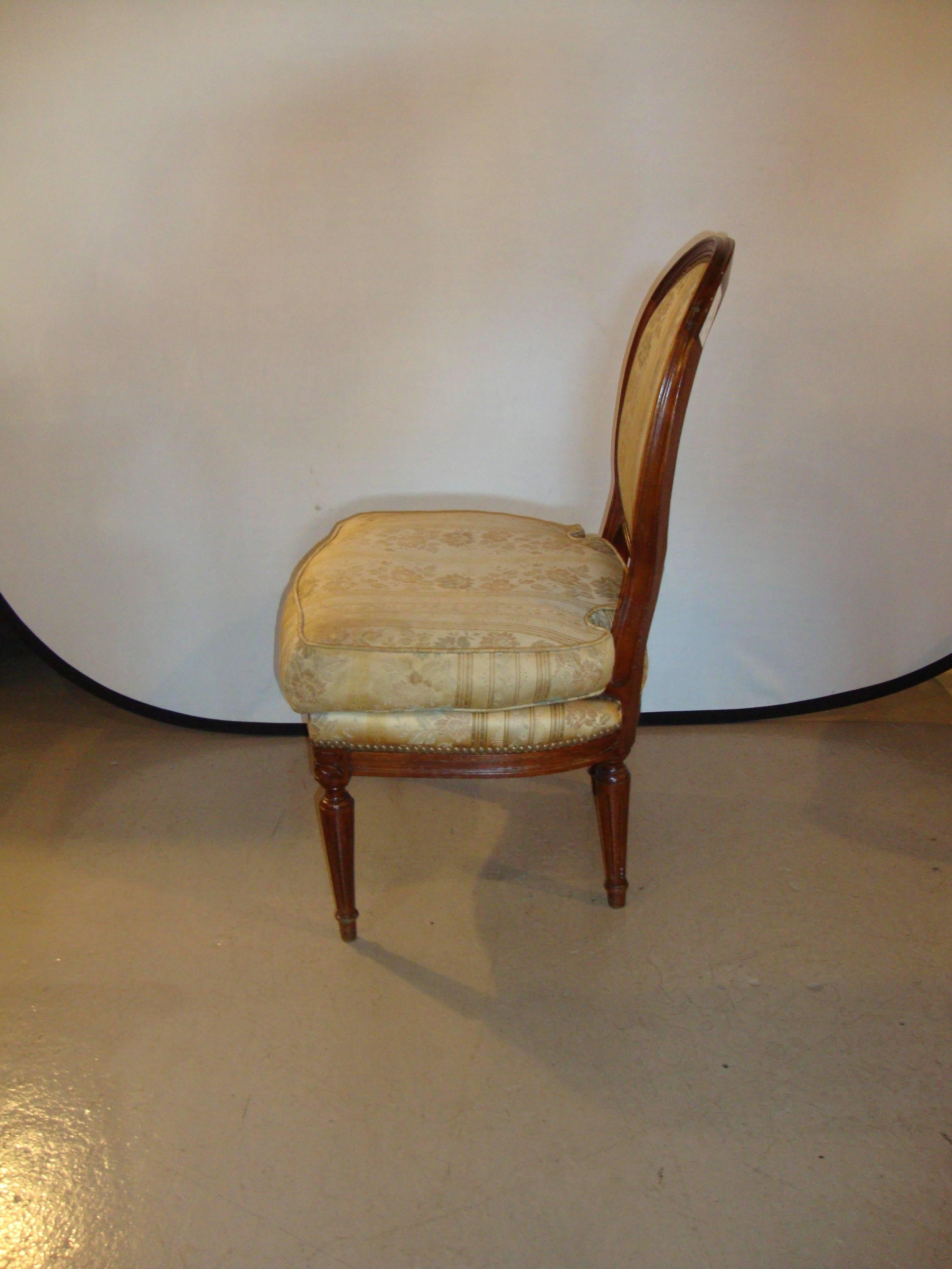 Pair of Jansen Louis XVI Boudoir Chairs In Good Condition In Stamford, CT