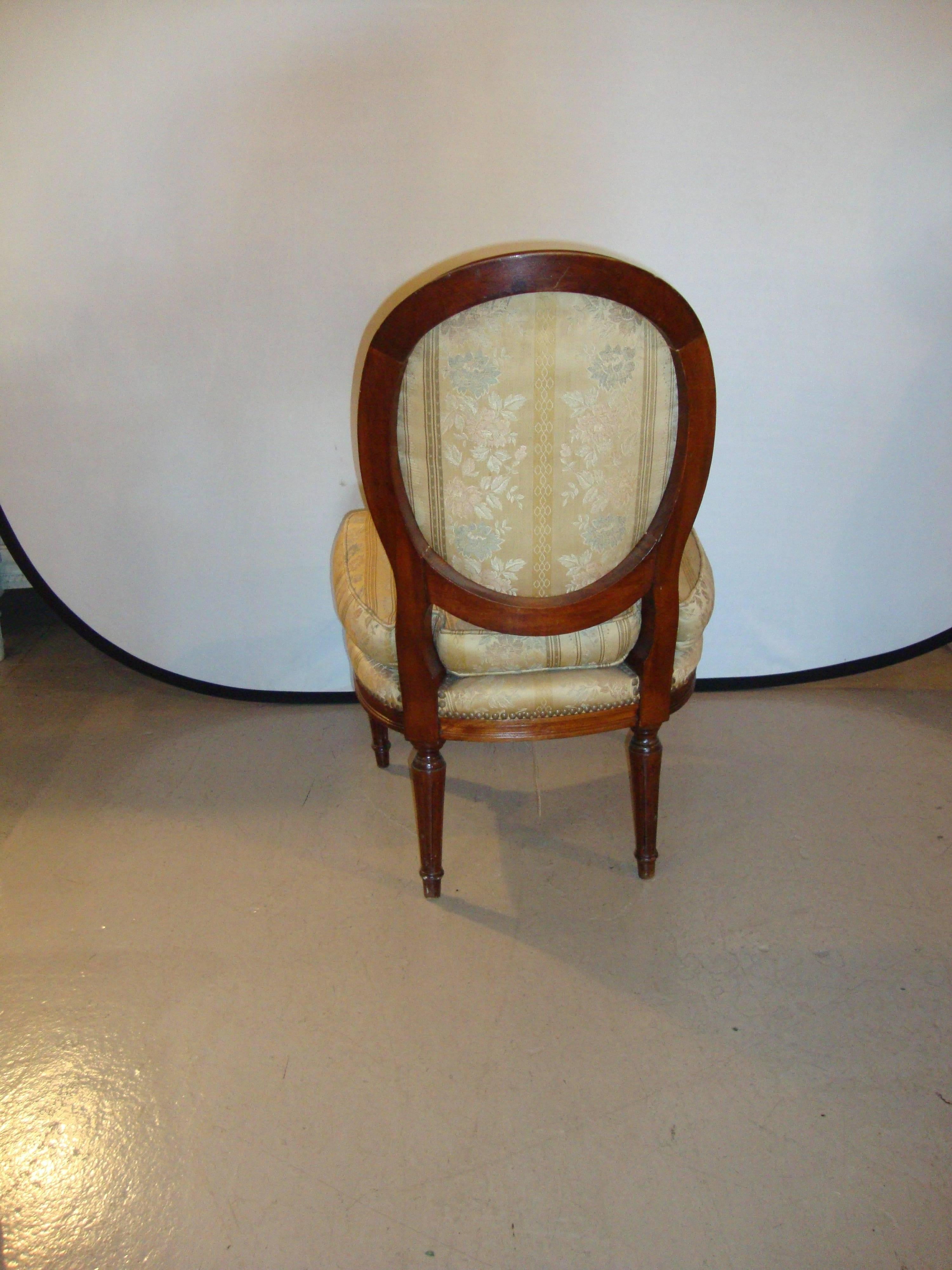 Pair of Jansen Louis XVI Boudoir Chairs 4
