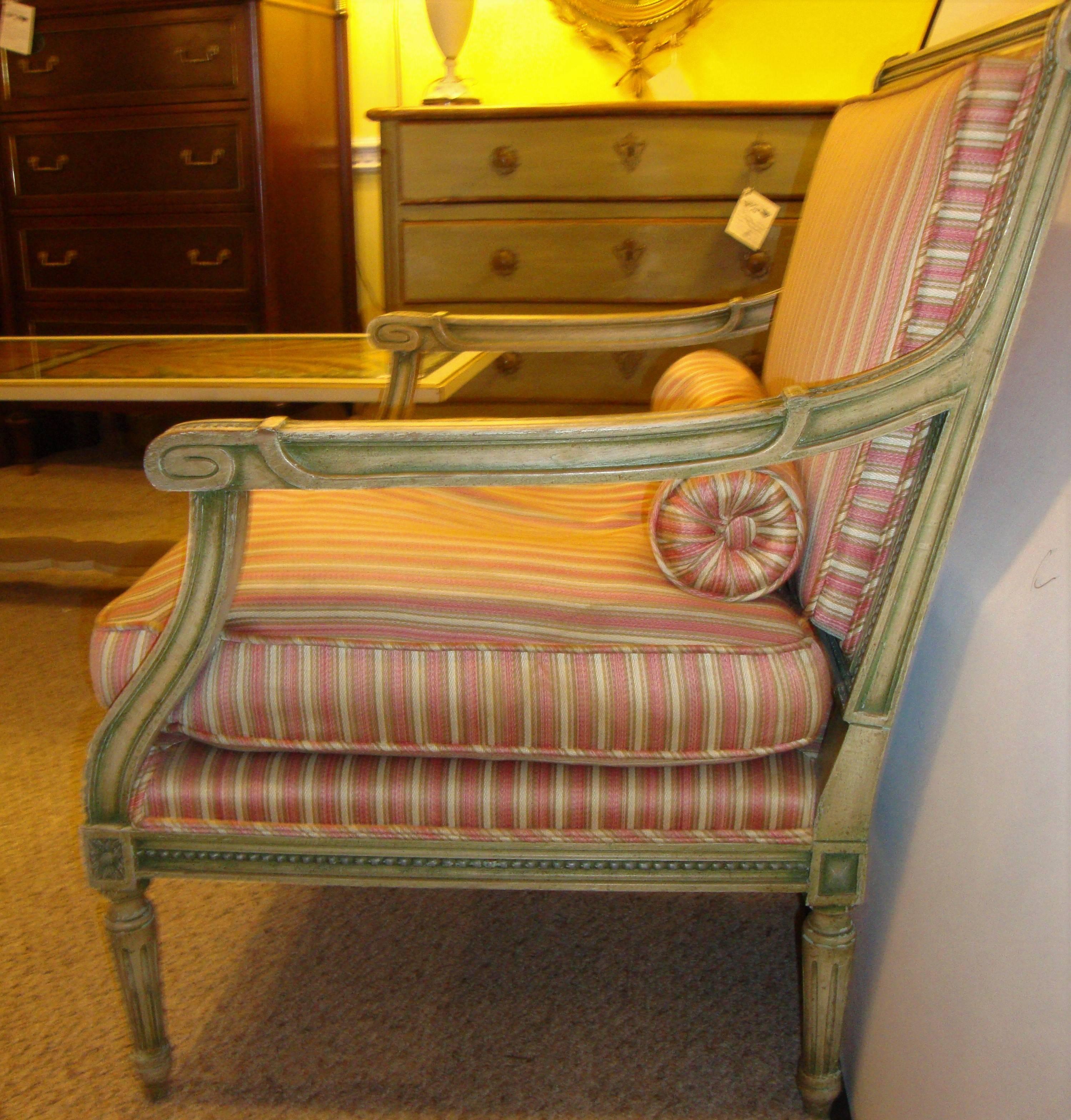 Pair of Jansen Marquies Chairs in the Louis XVI Fashion In Good Condition In Stamford, CT
