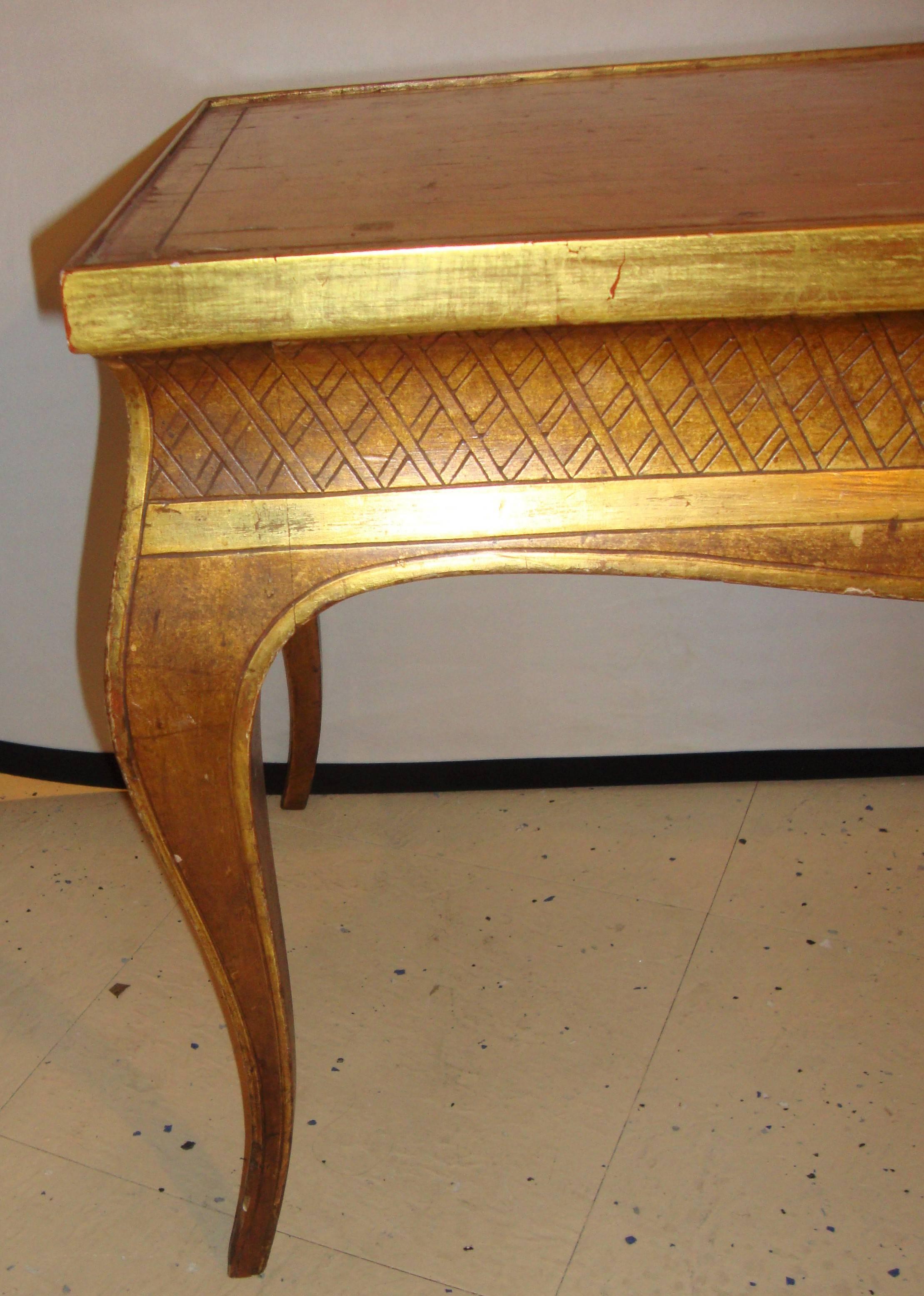 Hollywood Regency Style Jansen Gilt Gold Coffee Table Decorative X Design 5