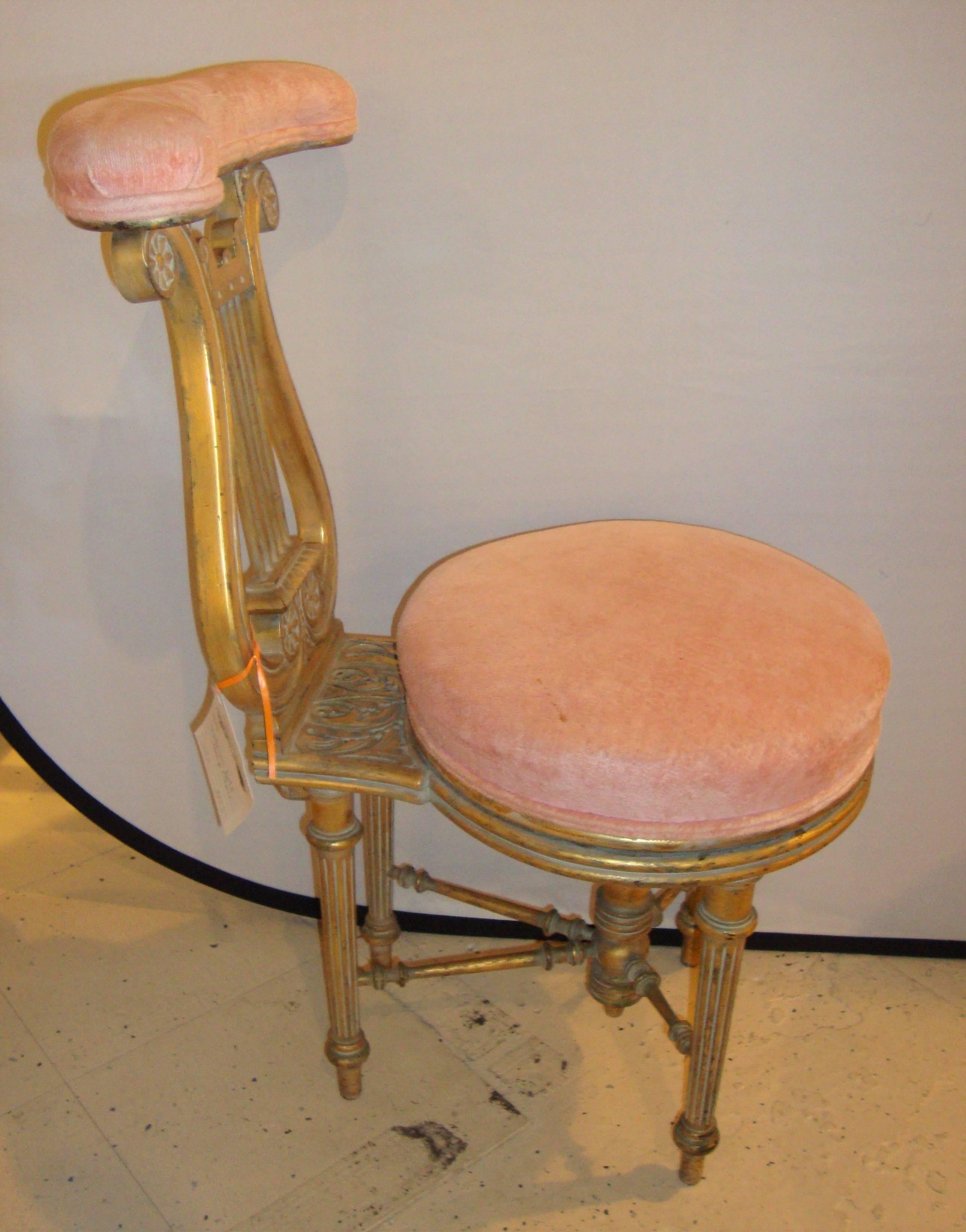 harp chair antique