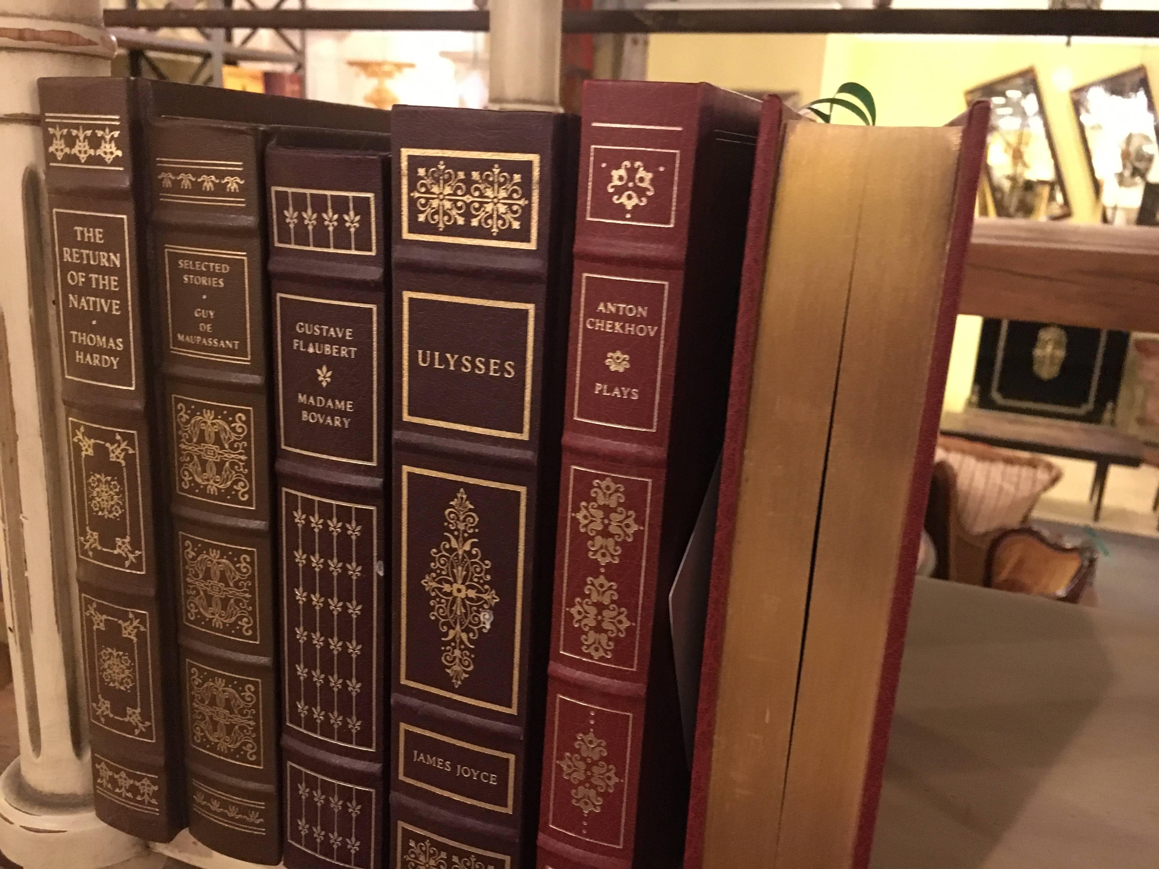 easton press leather bound books