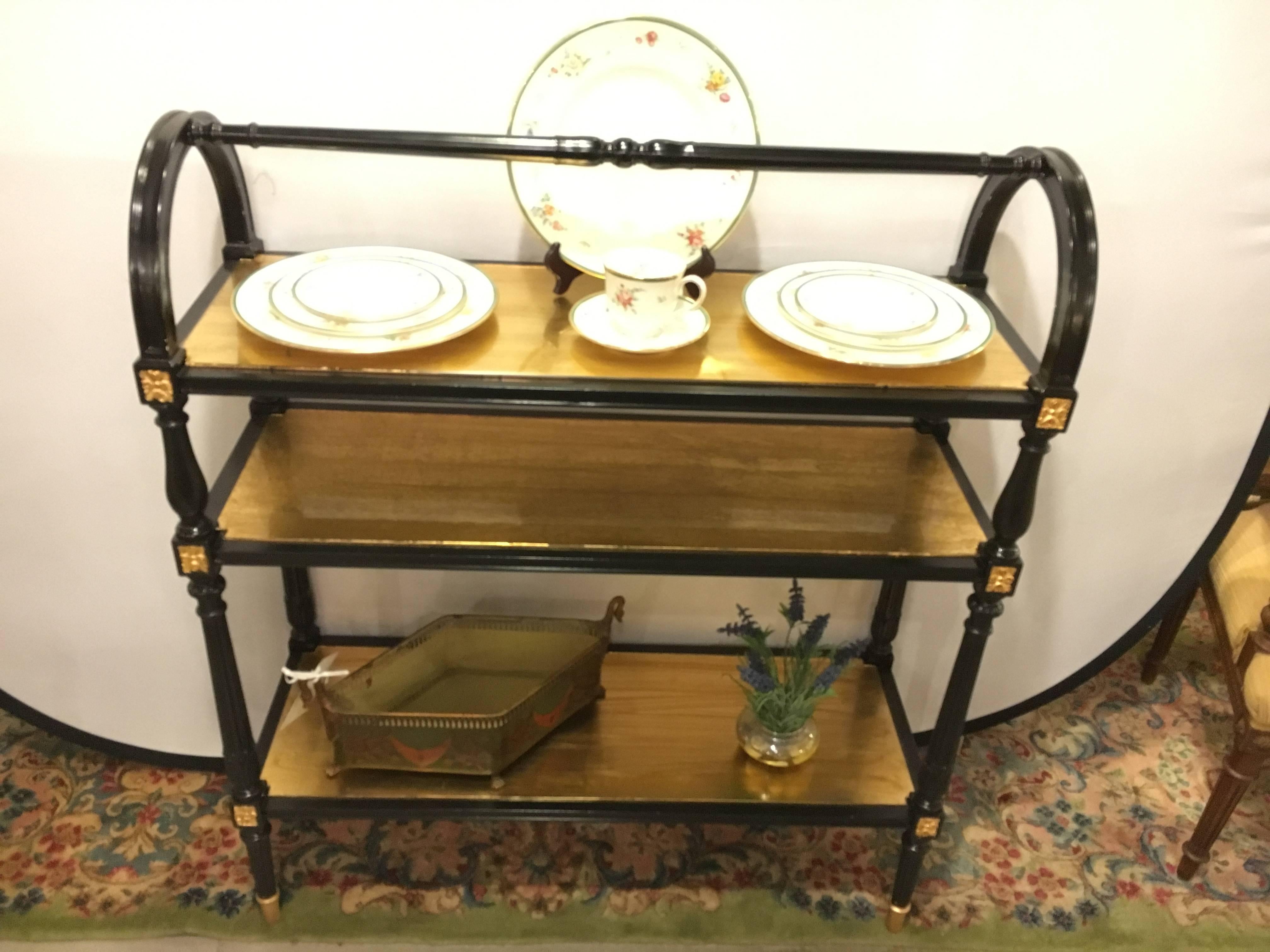 Unknown Neoclassical Hollywood Regency Style Etagere or Server