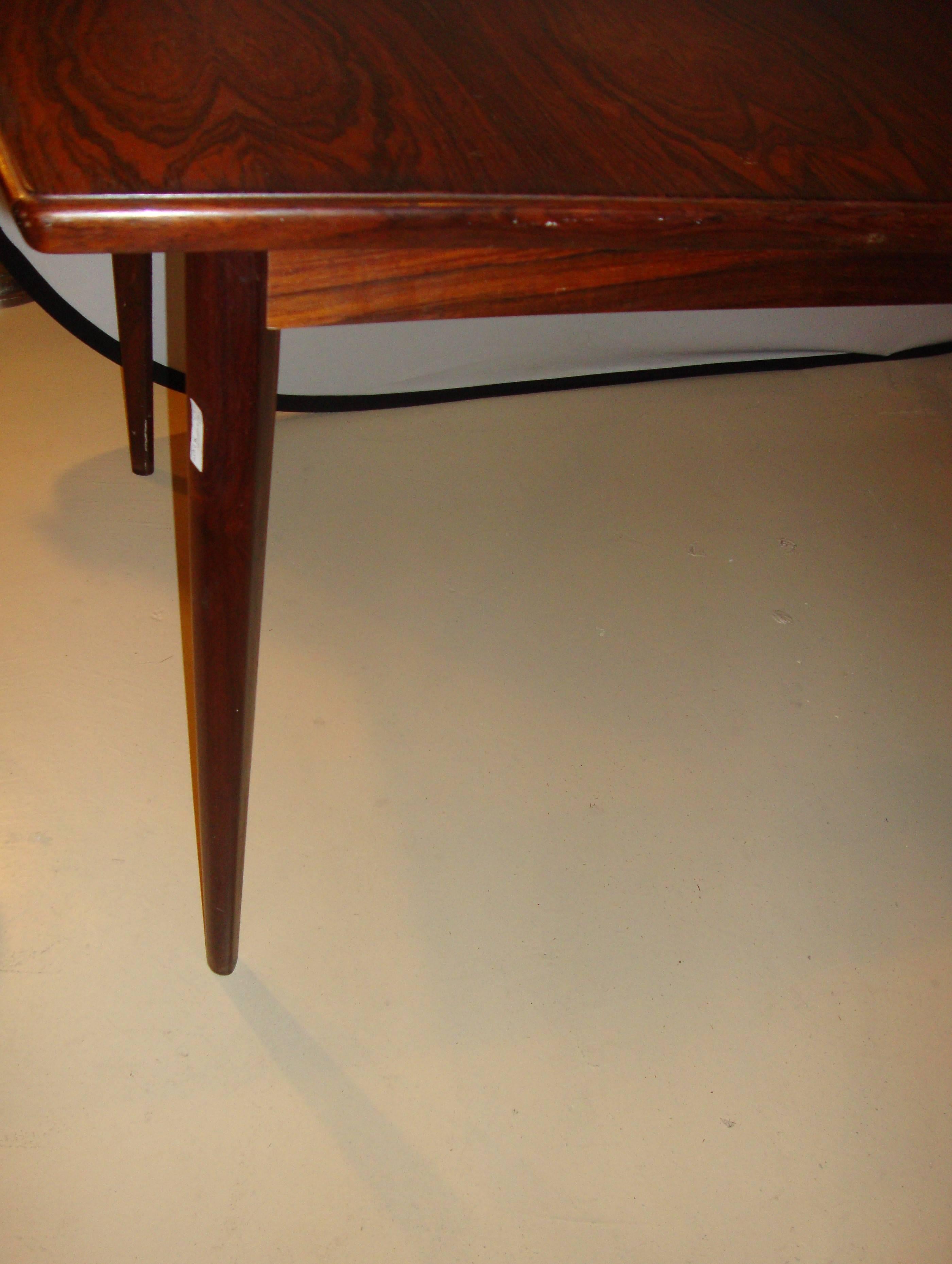 Mid-Century Modern Stamped Dining Table in Rosewood 1