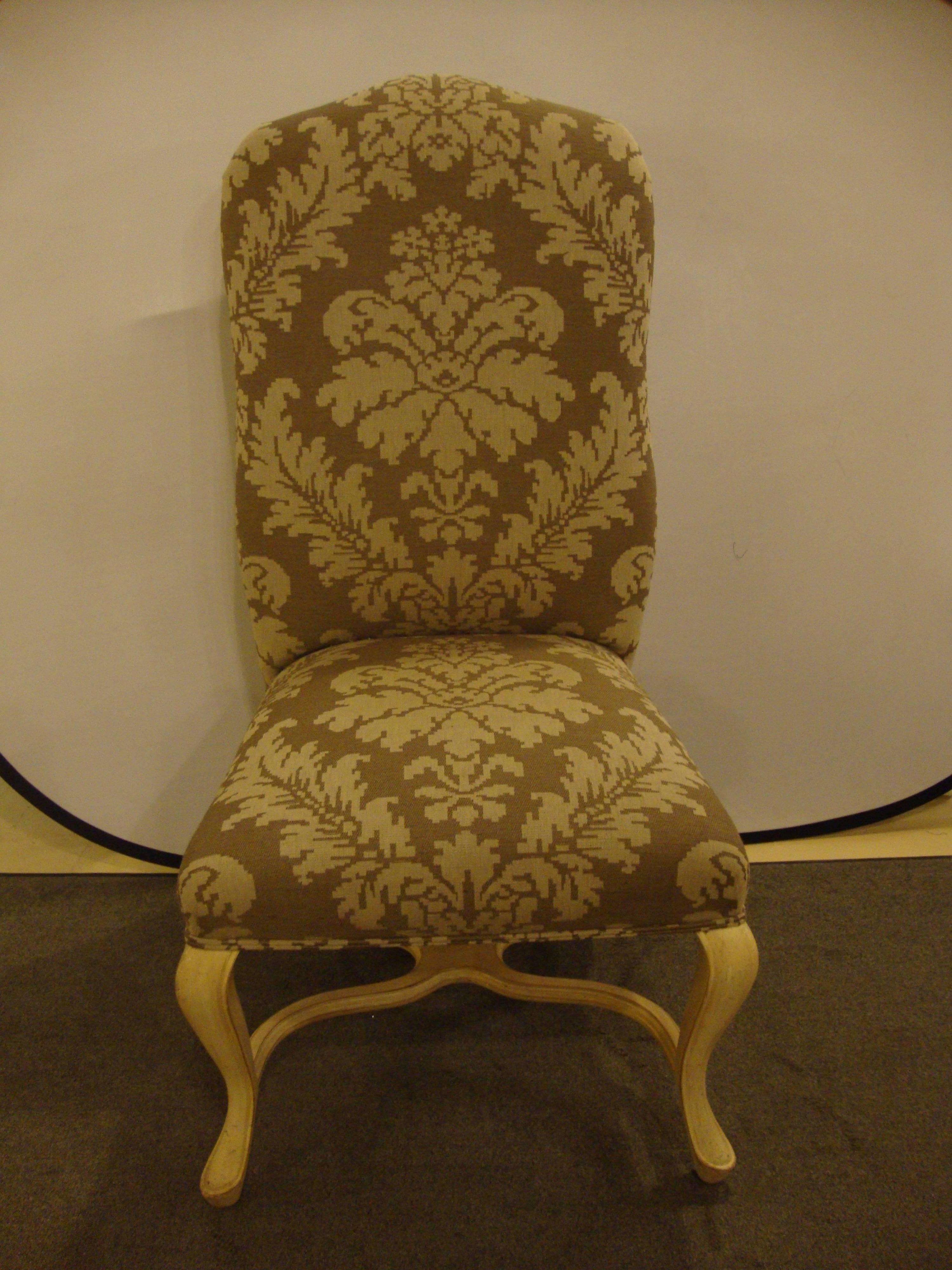 Set of Six Paint Decorated High Back Dining Chairs In Good Condition In Stamford, CT