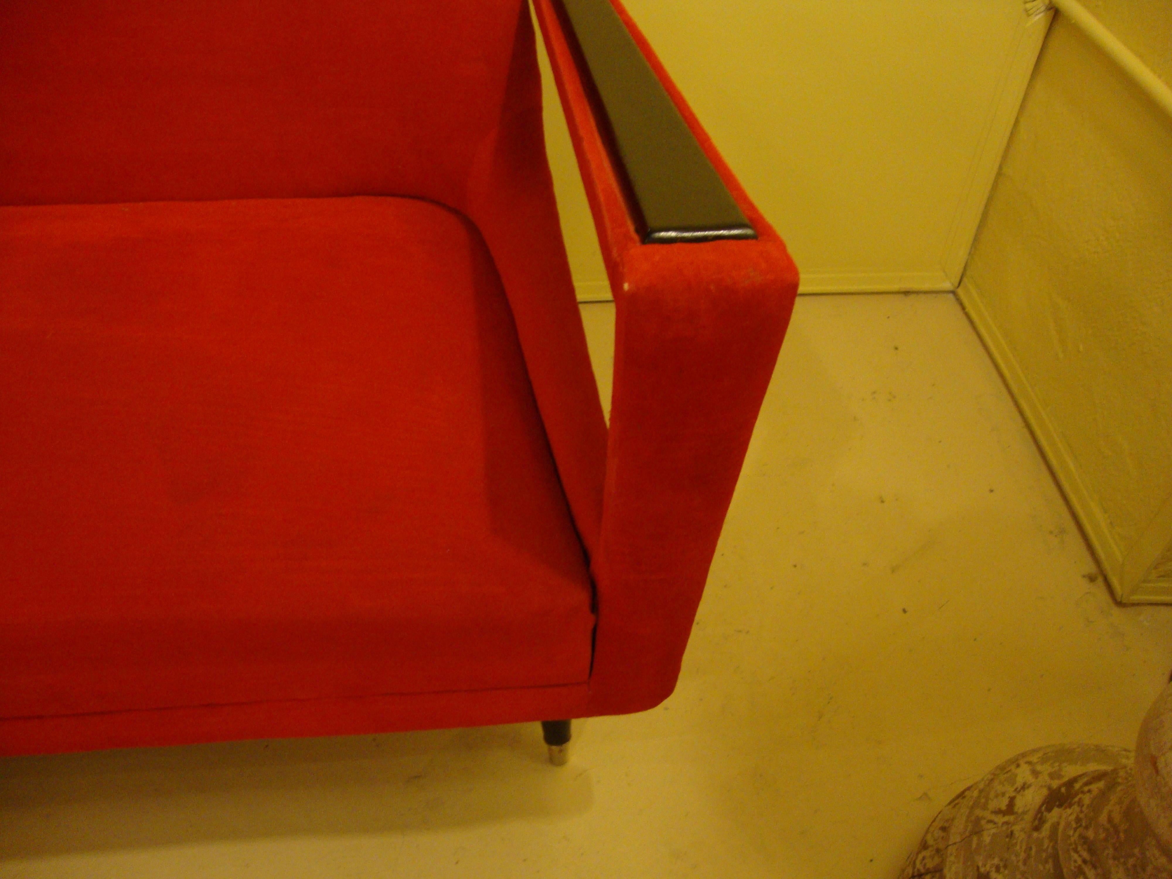 Italian Gio Ponti Style Settee 1