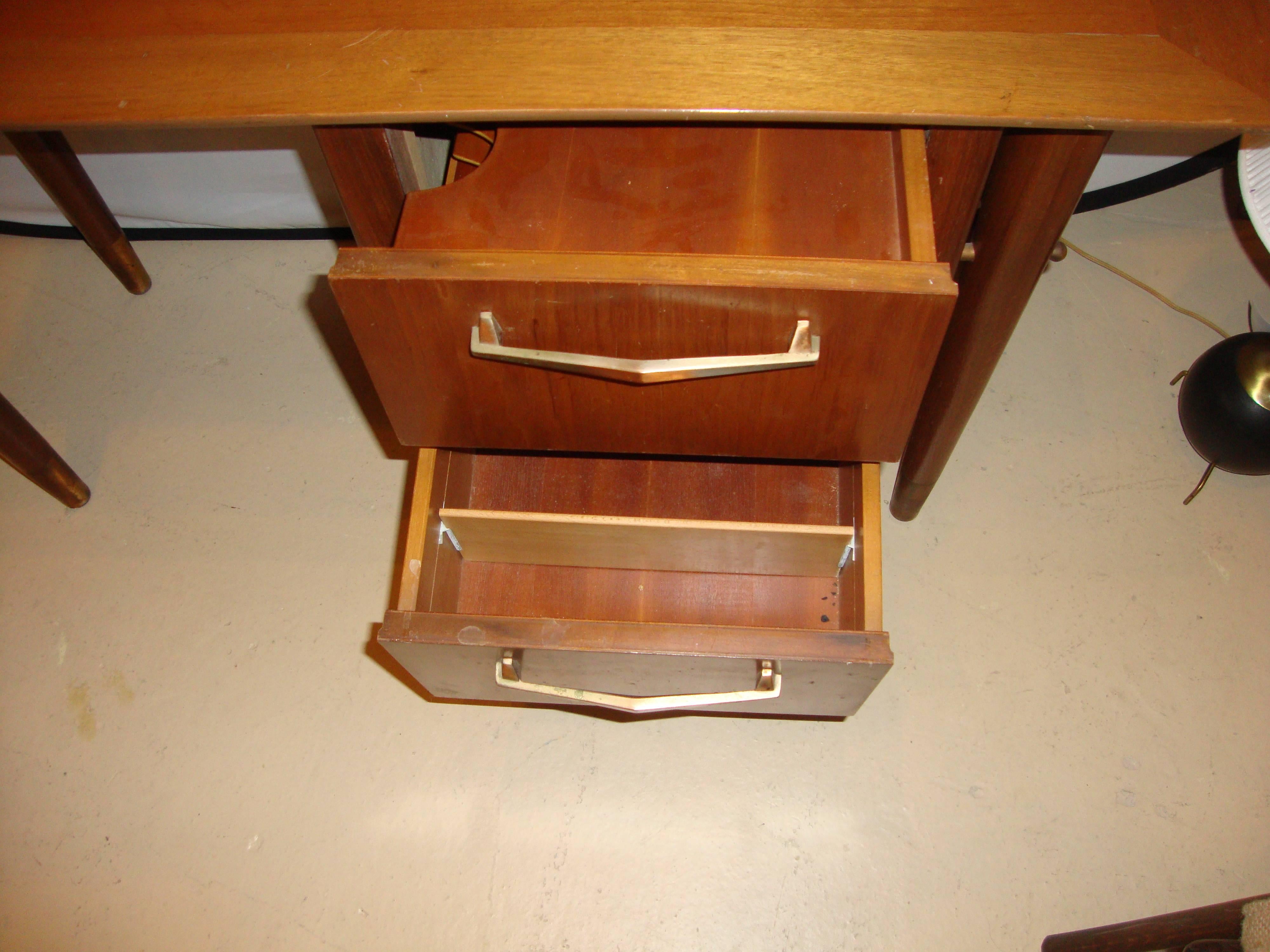 Mid-Century Modern Mid-Century Danish Modern Knee Hole Desk